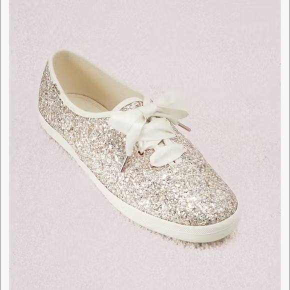 EUC Keds X Kate Spade Collaboration New York Champion Glitter Gold Women 8.5 - Picture 1 of 16